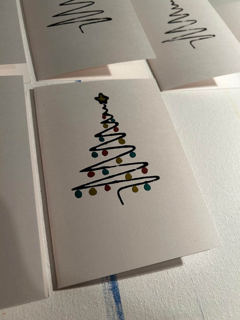 Christmas Card Tree Stamp