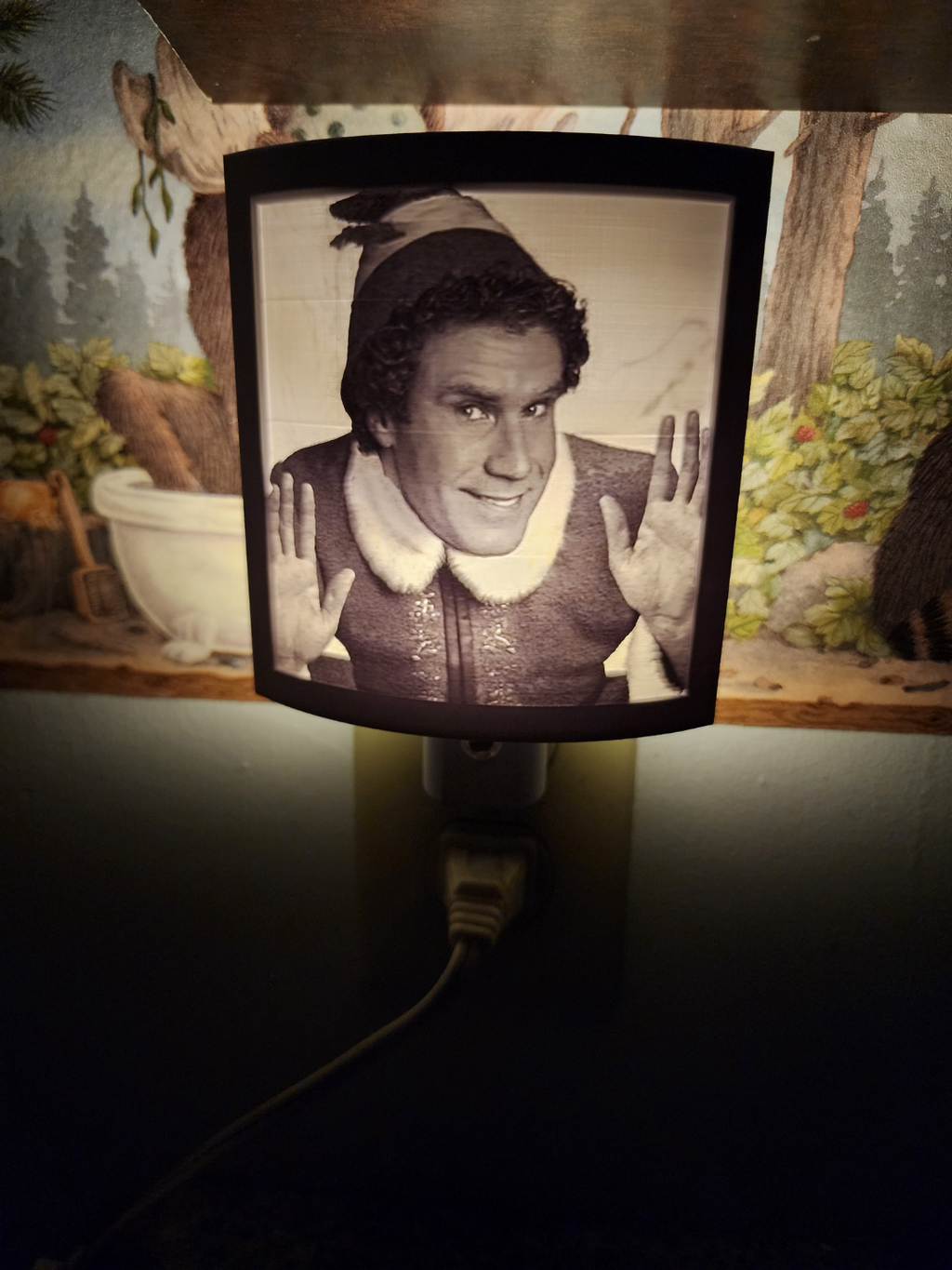 Elf Movie Lithophane Night Light