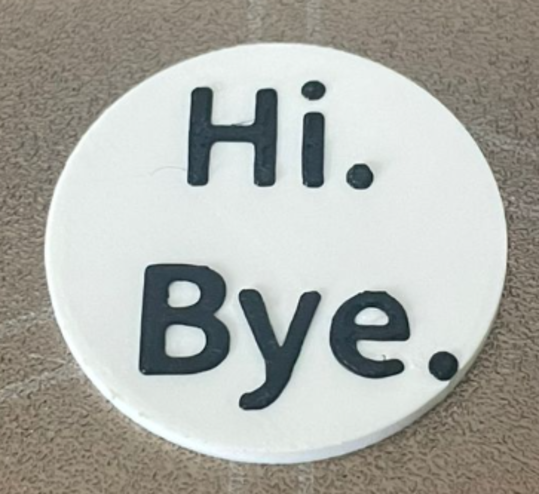 Hi Bye Badge