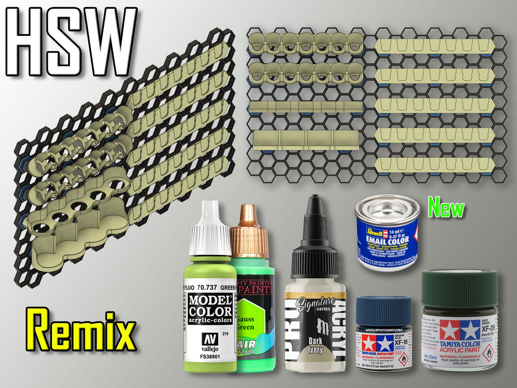 HSW Addon for my original Modular Paint Rack