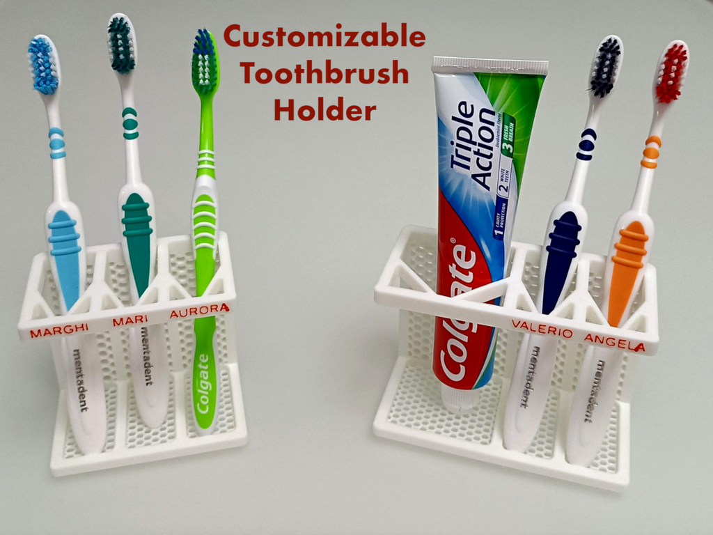 Customizable Toothbrush Holder