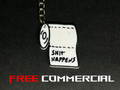 Roll of Paper Shit Happens keychain