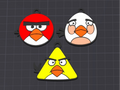 angry birds set keychains/charms (free commercial)