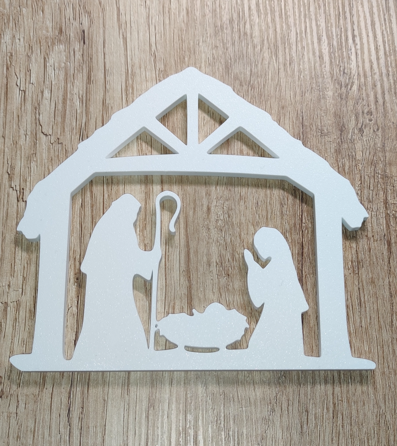 christmas nativity scene shadow