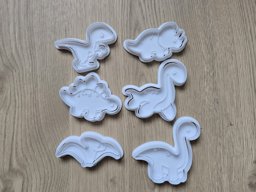 Dino Cookie Cutter Playdoh Set 2 Baking Fun Clay