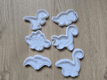 Dino Cookie Cutter Playdoh Set 2 Baking Fun Clay