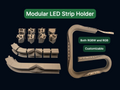 Modular LED Strip Holder