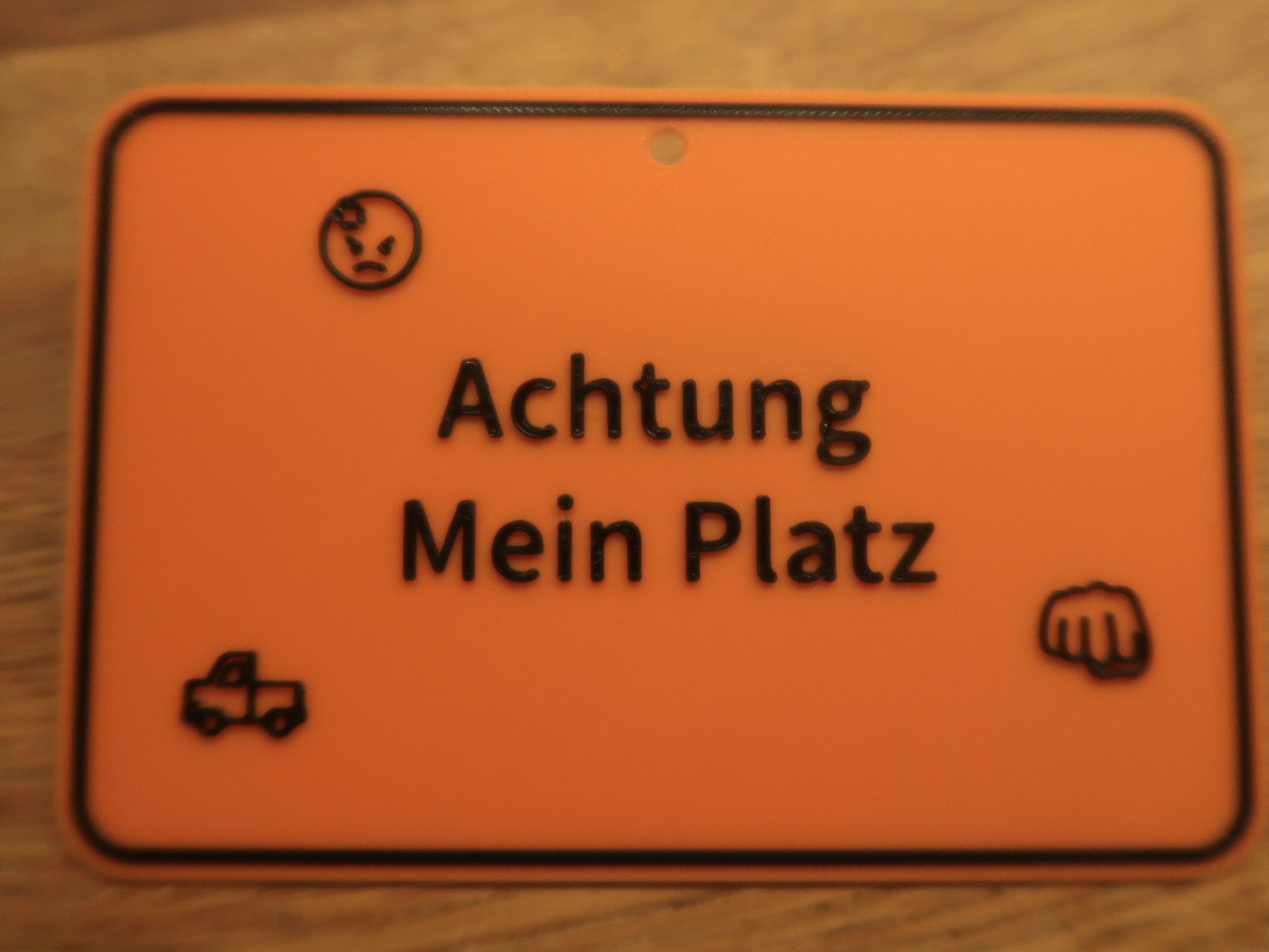 Achtung Schild