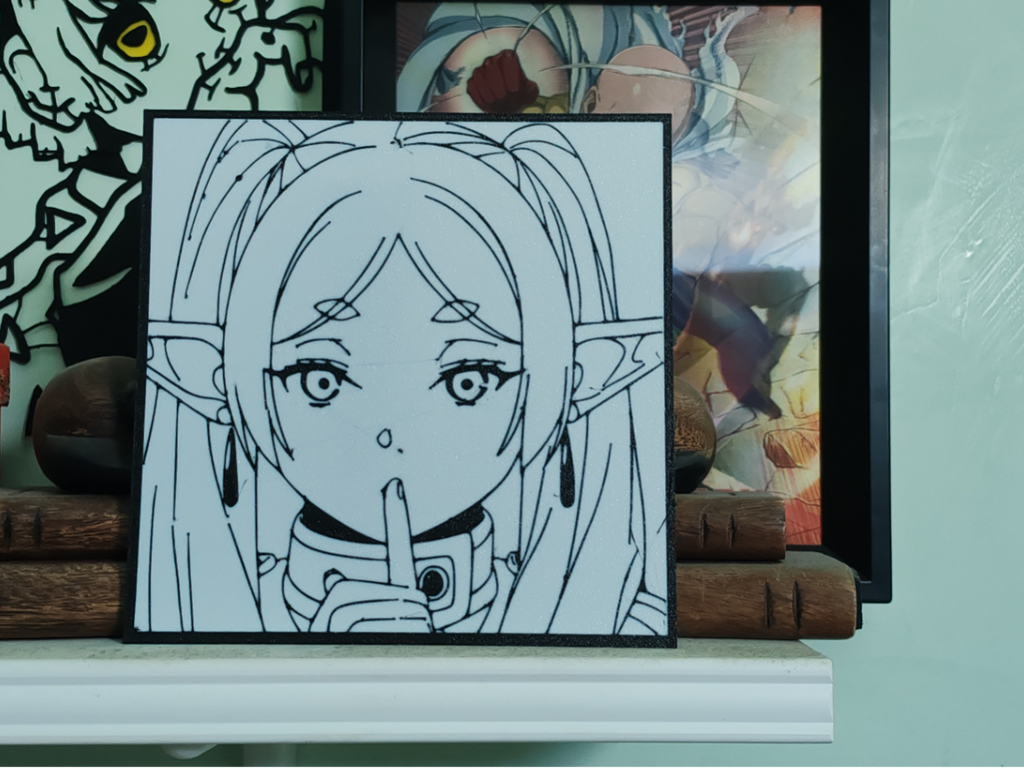Frieren Cute 2d wall art (with and without AMS)