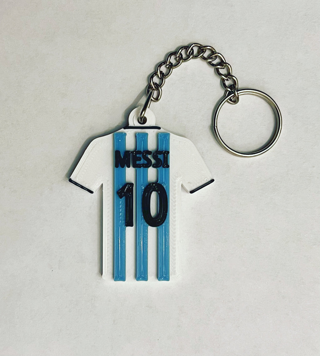 Messi Remera Argentina Llavero Remix