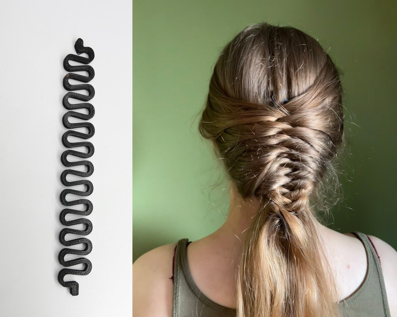 French braid hairstyle tool