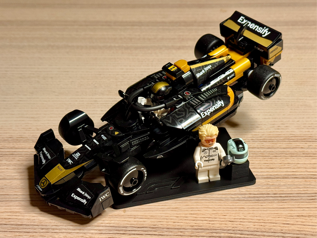 LEGOs F1 APXGP stand