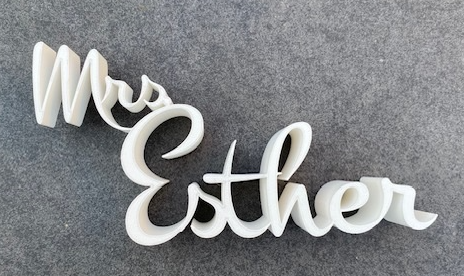 Name Plate Esther