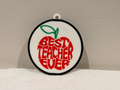 Best teacher ever keychain or ornament