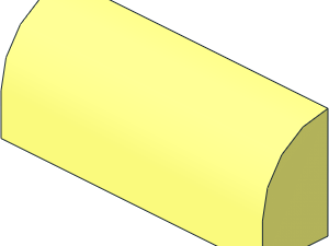 BRICK - 6191 Slope Curved Quarter Round 1x4x1 1/3