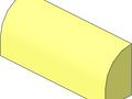 BRICK - 6191 Slope Curved Quarter Round 1x4x1 1/3