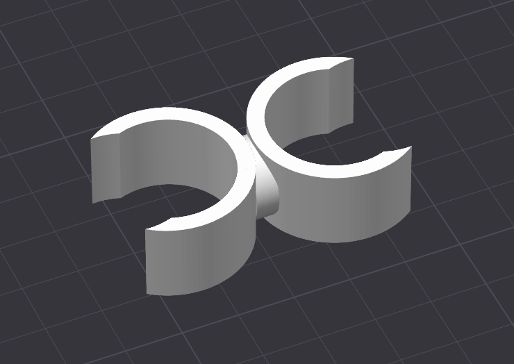 Two pipes attachment