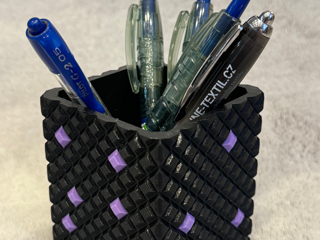 Pen Holder - Diamond Shape - multicolor