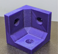3-way corner bracket 40x40x40mm M4