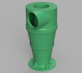 Large Cyclone Dust Separator 100mm 4" extractor