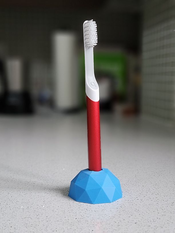 Half Geodesic Toothbrush or Shaver Stand