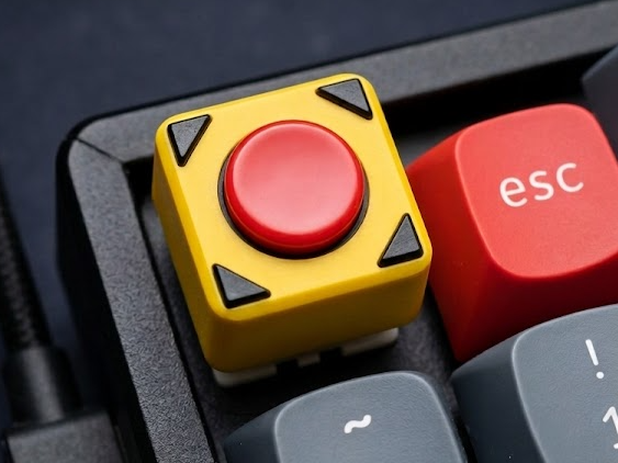 Industrial "Emergency Stop" Keycap - keychron