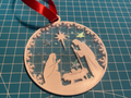 Nativity Ornament – Holy Family Silhouette