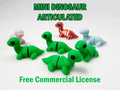 Mini Articulated Dinosaur