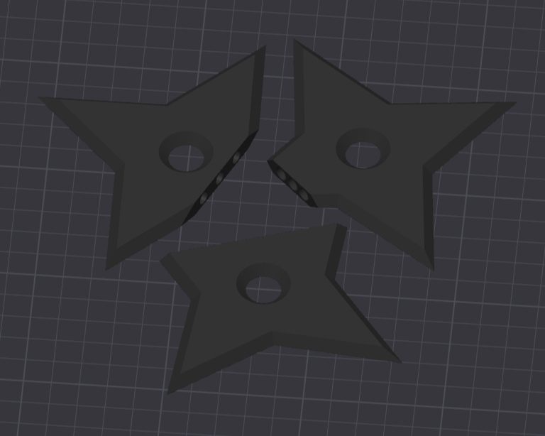 4 Point Throwing Star Magnets