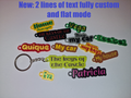 Customizable name keychain V3 (+8000 fonts)