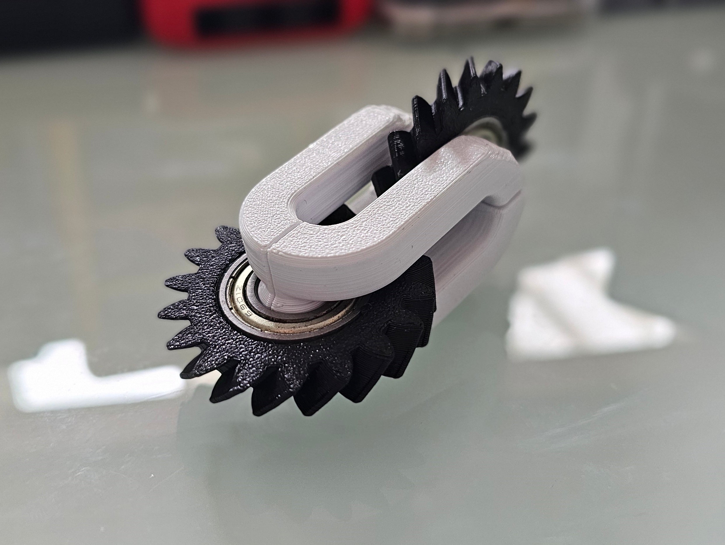 bearing helical gear fidget toy