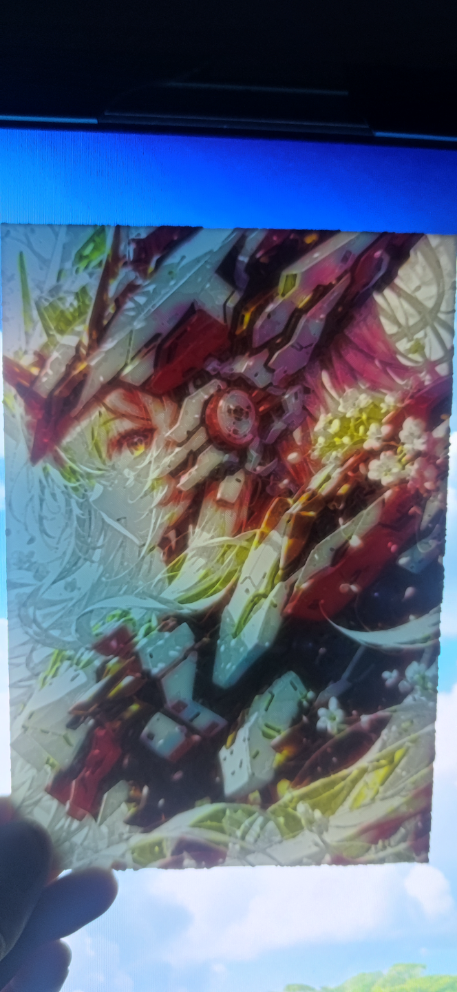 A relief photo of a mecha girl