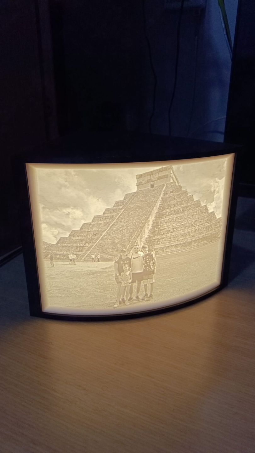 caja litofania litophane box