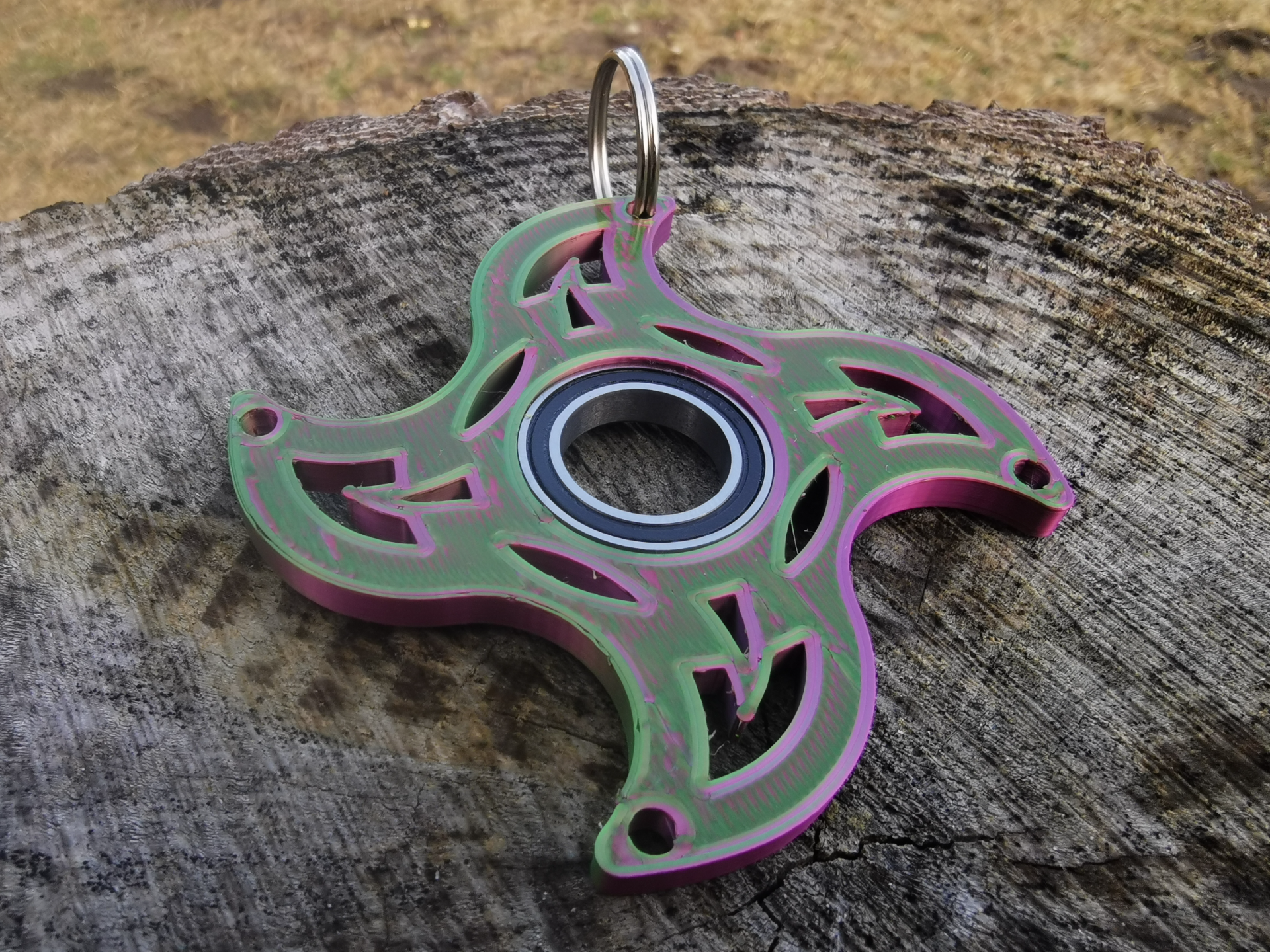 Wave Shuriken Keychain