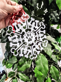Dog Bone Snowflake Ornament