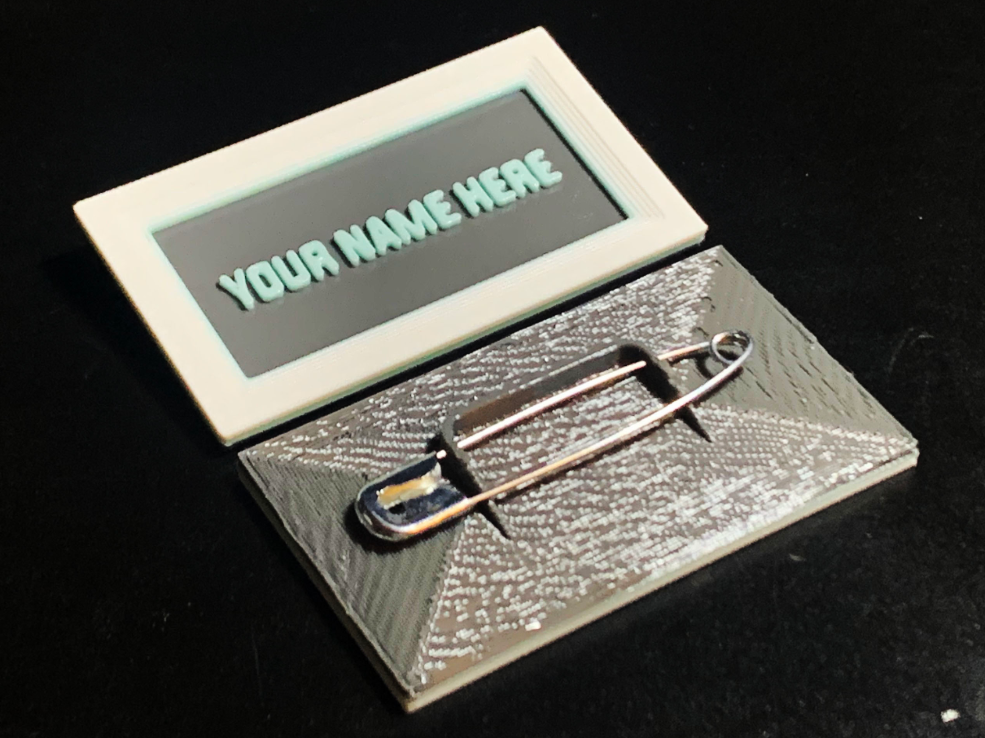Customizable Name Badge