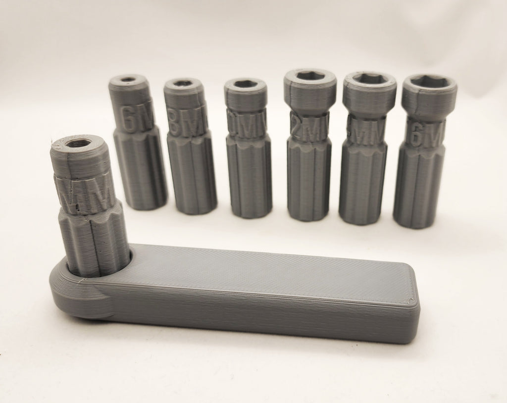 Metric Socket Set w/Wrench 6, 7, 8, 10, 12, 14, 16mm.