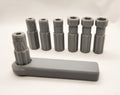 Metric Socket Set w/Wrench 6, 7, 8, 10, 12, 14, 16mm.