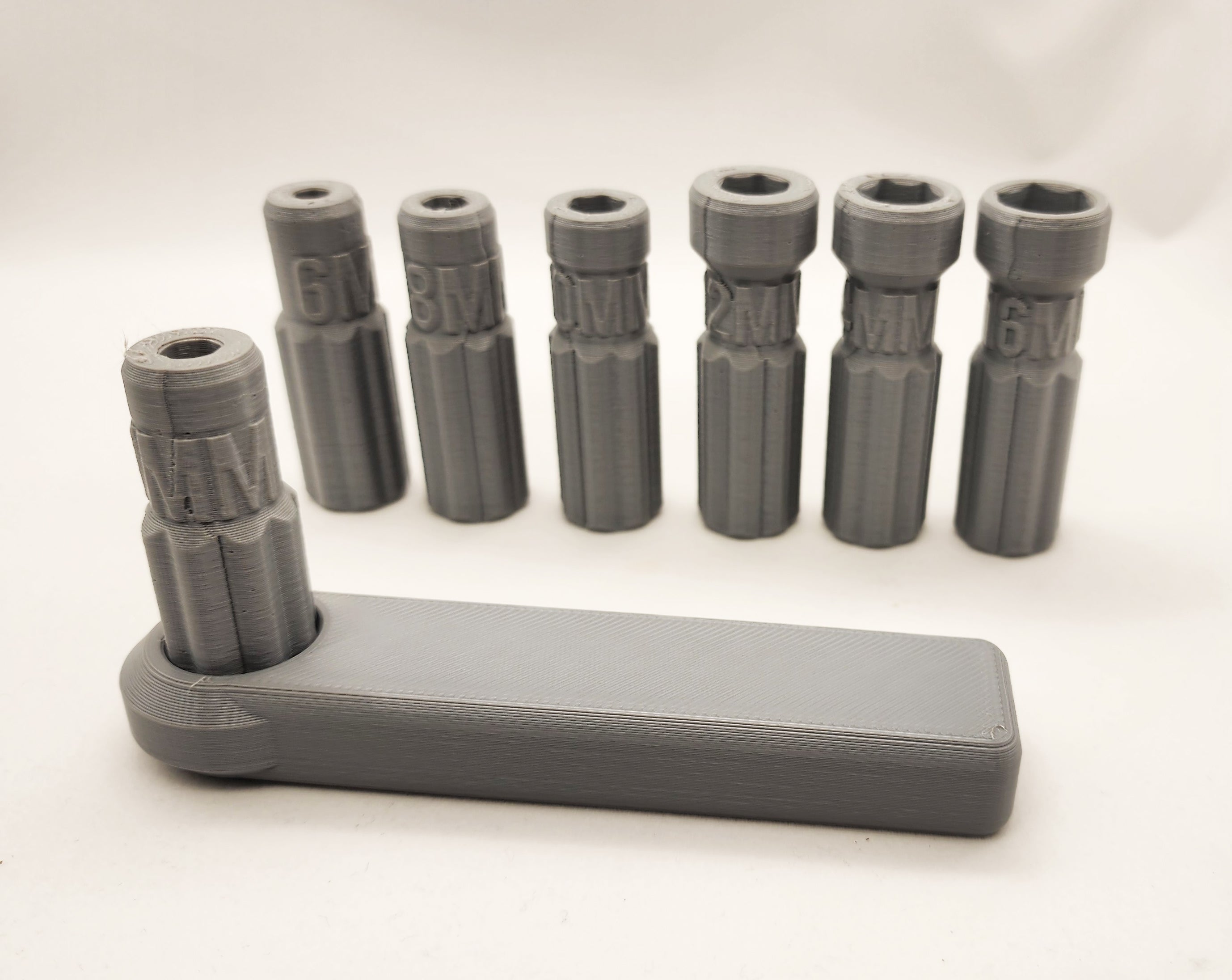 Metric Socket Set w/Wrench 6, 7, 8, 10, 12, 14, 16mm.