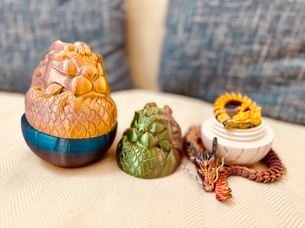 Sleeping Dragon Threaded Dragon Egg