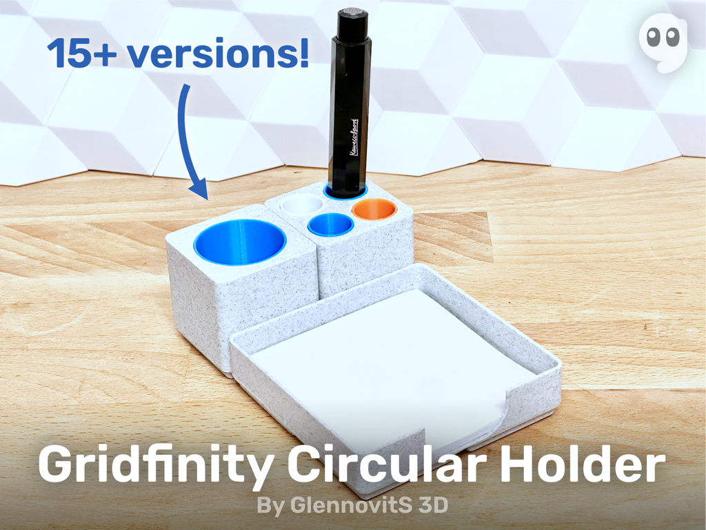 Gridfinity Circular Holder - Clean stand, easy use