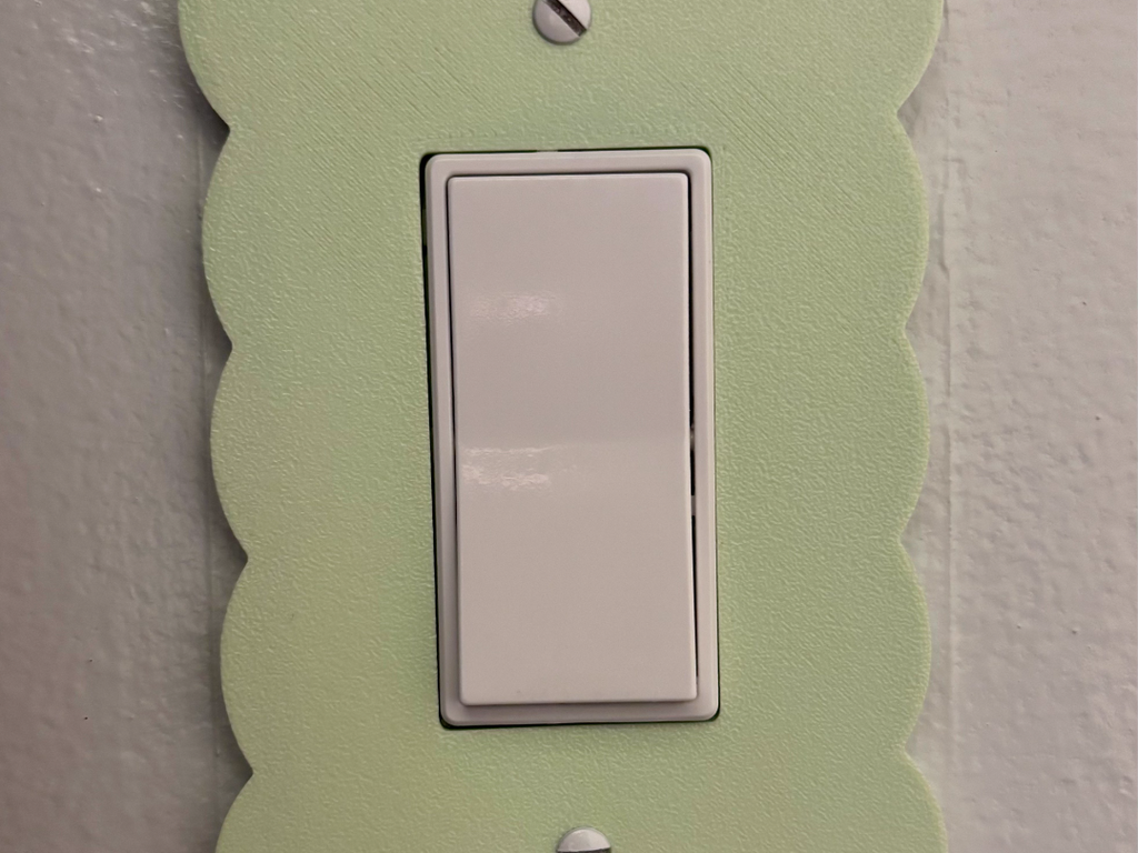 Scalloped Light Switch Plate