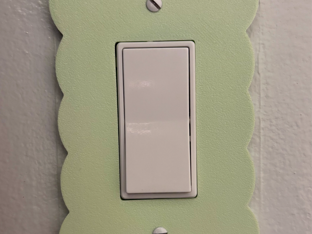 Scalloped Light Switch Plate