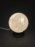 Santa light up globe - to be used with my led base