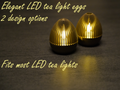 Elegant easter egg tea light