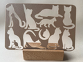 Cat Silhouette Stencil