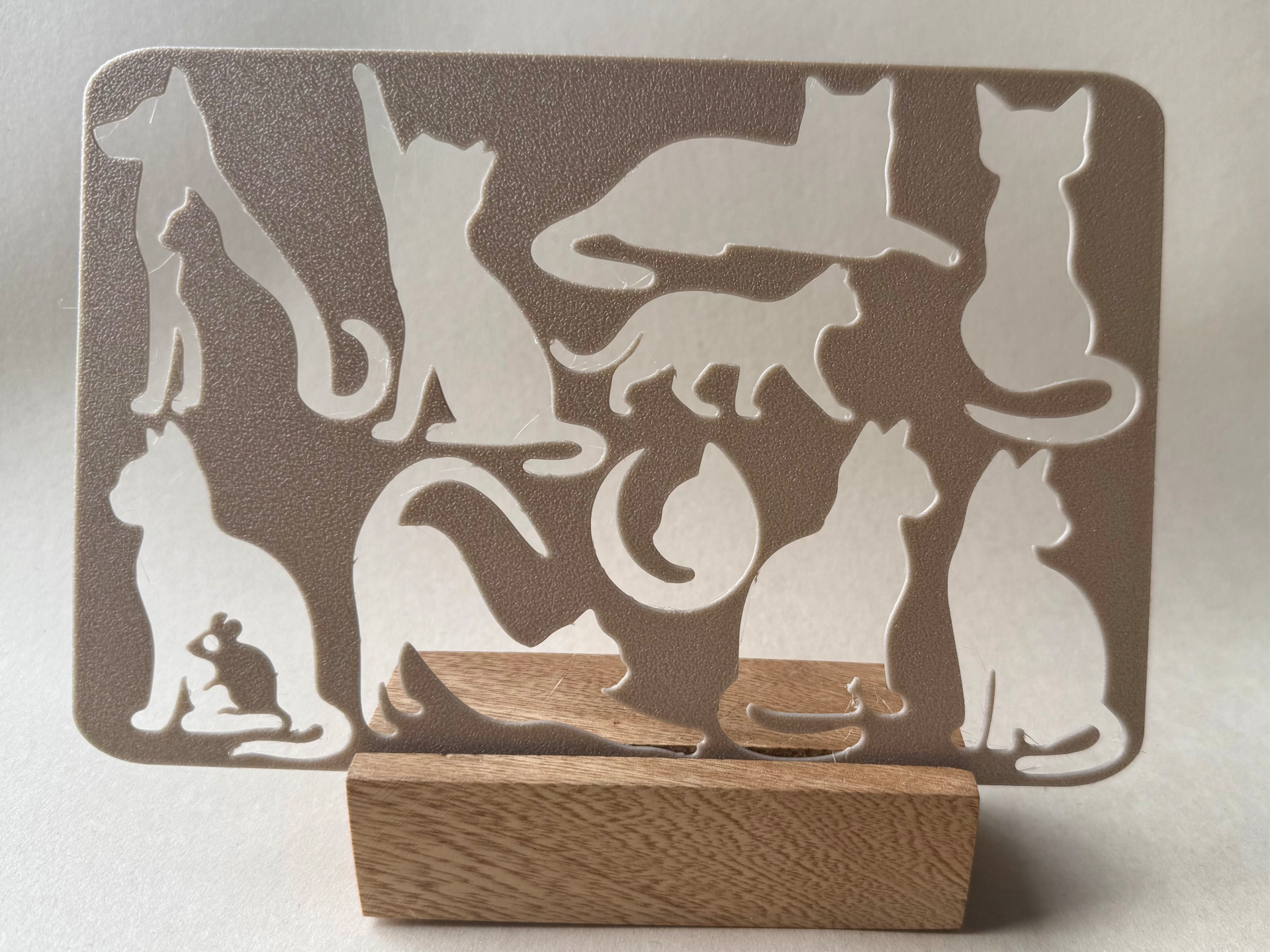 Cat Silhouette Stencil