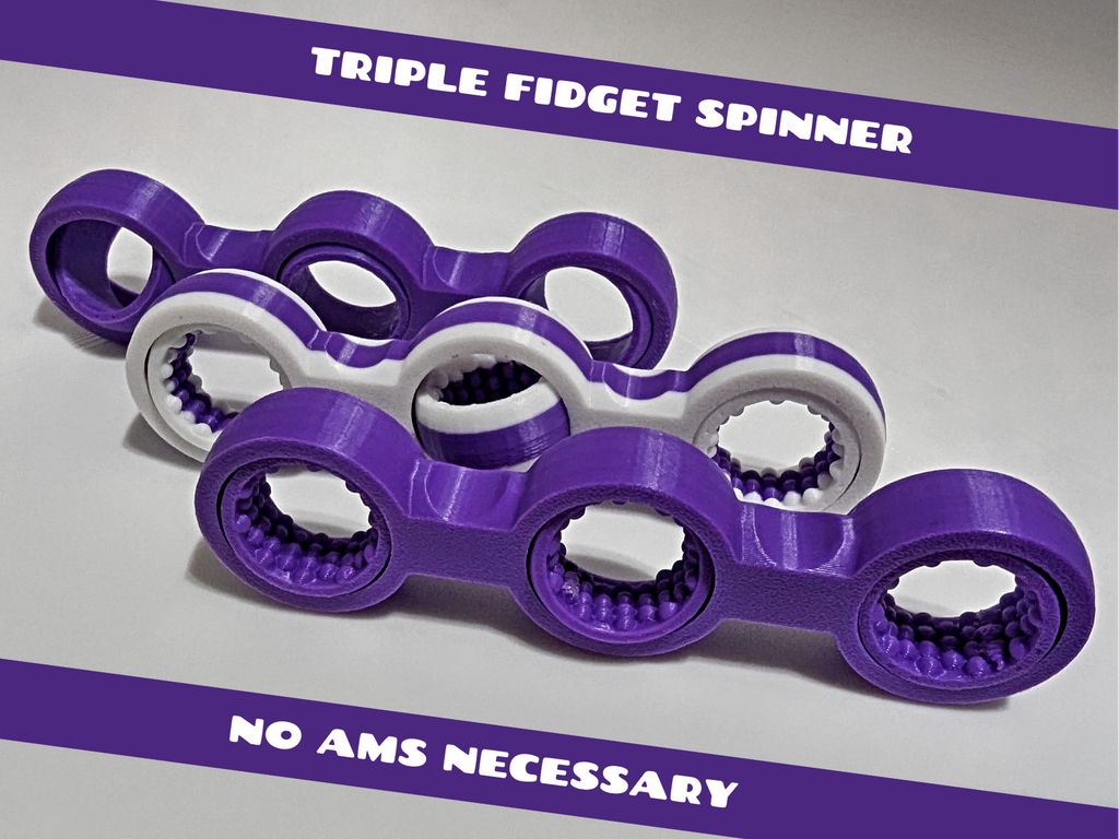 Triple Spinner Fidget Toy