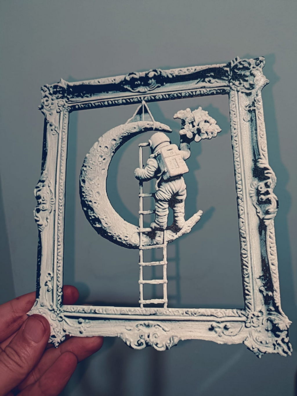 Astronaut Climbing to the Moon