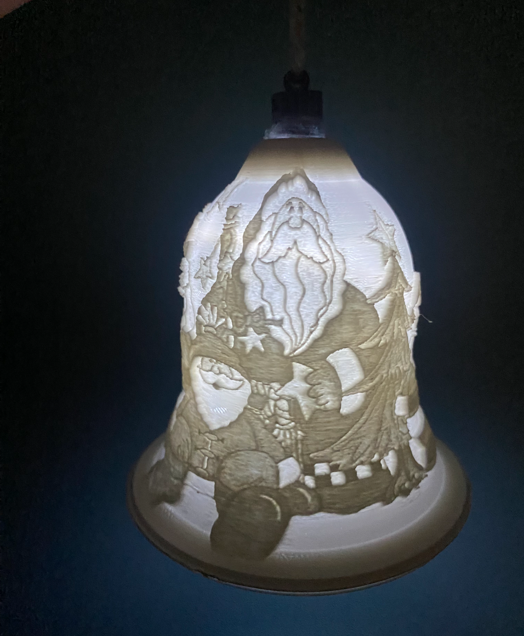 santa christmas bell